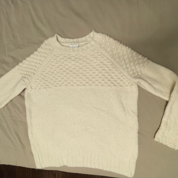 Topshop Ivory Bobble Knitted Sweater, US 8-10/M-L - Picture 6 of 11